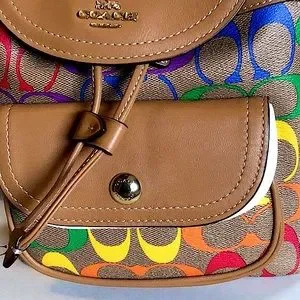 Coach | Bags | Coach Pennie Small Rainbow Signature 